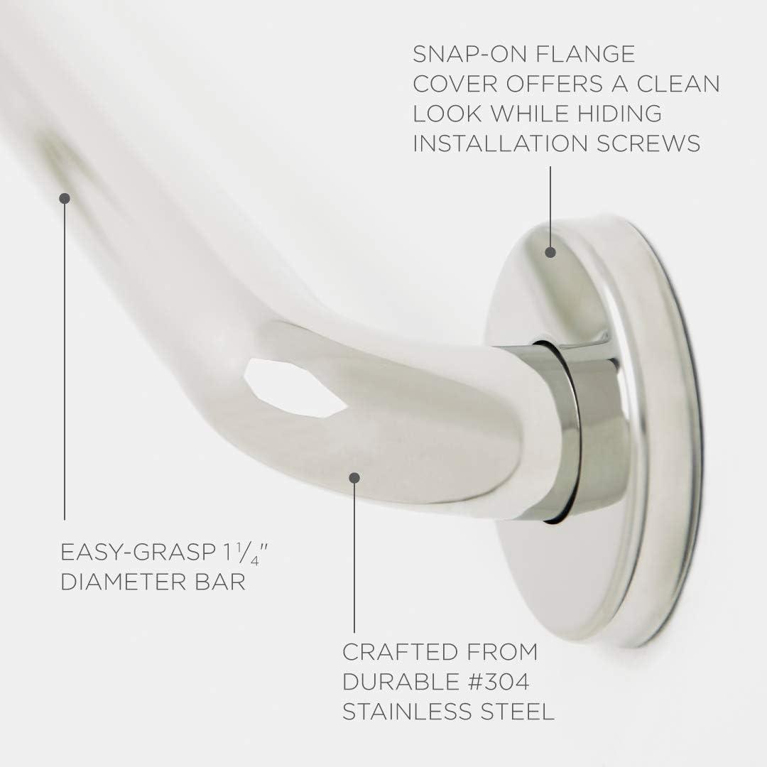Seachrome Straight Bathroom Safety Grab Bar IGXS-420-QCR