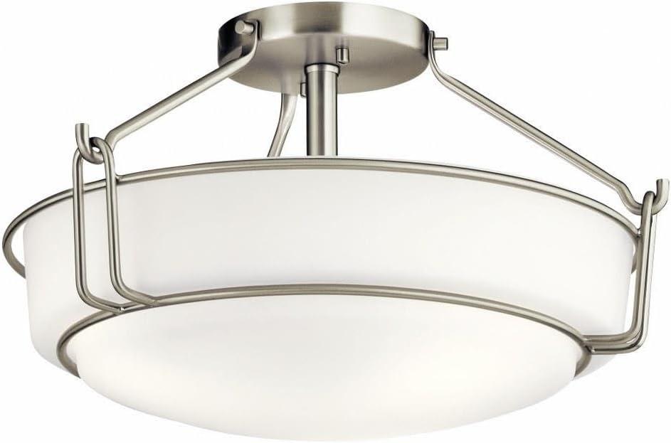 Kichler Lighting Alkire 3 - Light Semi-Flush Mount in  Brushed Nickel