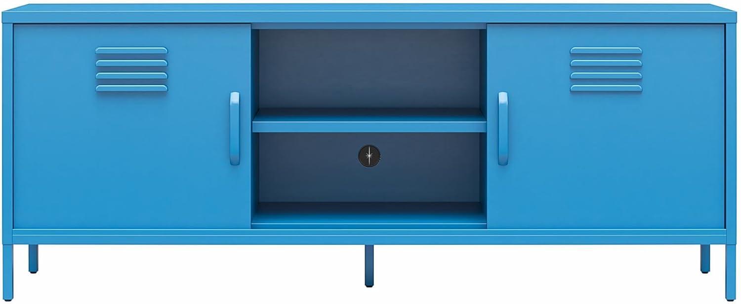 Cache Metal Locker-Style TV Stand for TVs up to 65"