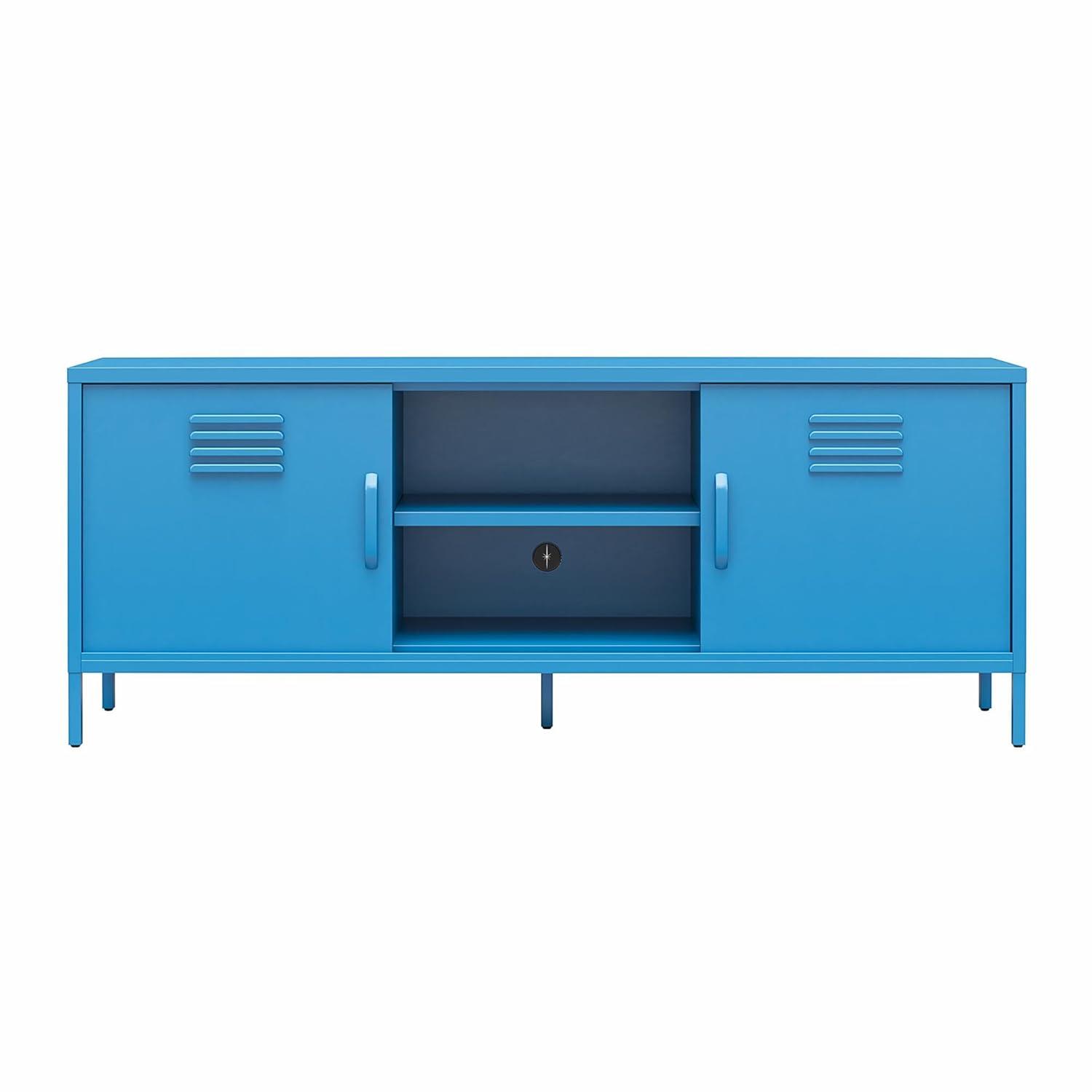Cache Metal Locker-Style TV Stand for TVs up to 65"