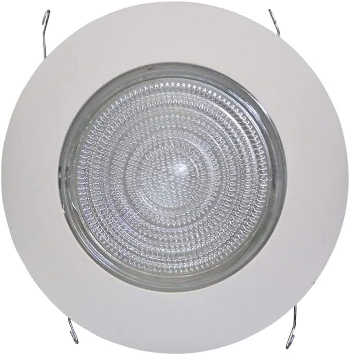 White Round Glass LED Waterproof Bathroom Light