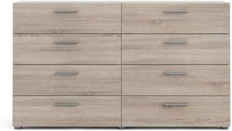 Tvilum Austin 8 Drawer Double Dresser in Truffle