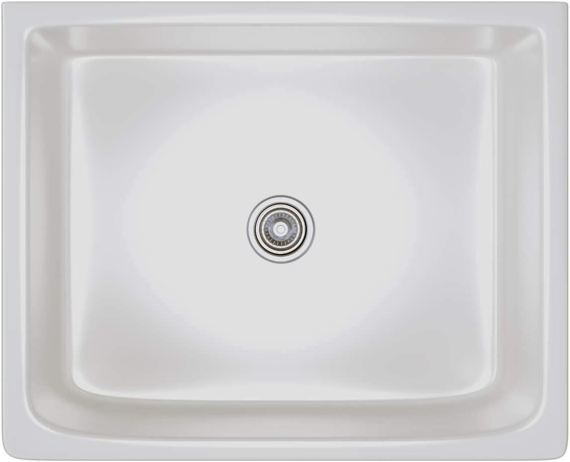 Fine Fixtures  Fireclay Sutton 23.25-inch White Farmhouse Kitchen Sink