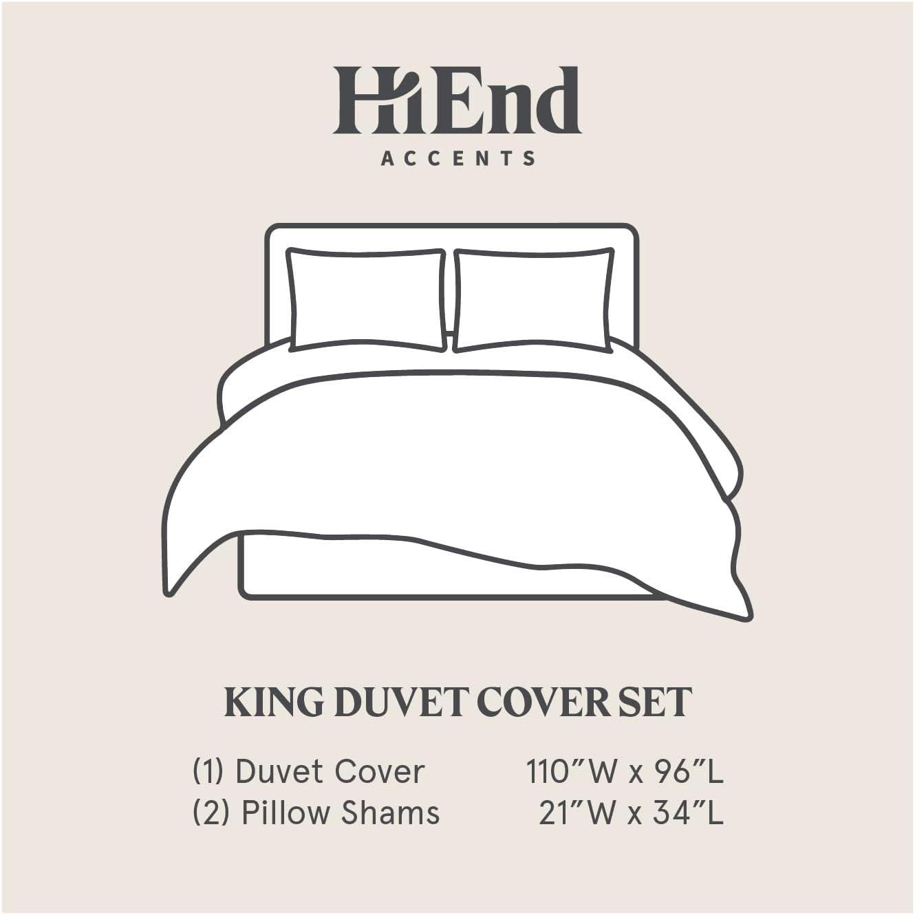 HiEnd Accents Simone Duvet Cover Set