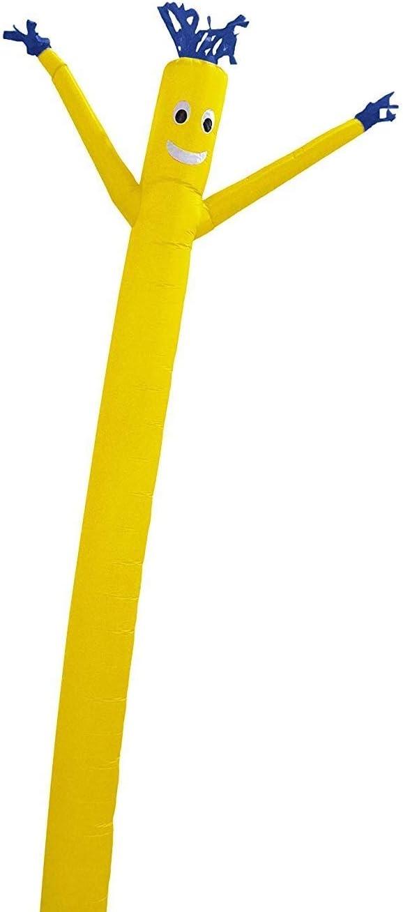 Yellow 20-Foot Inflatable Tube Man with Blue Accents