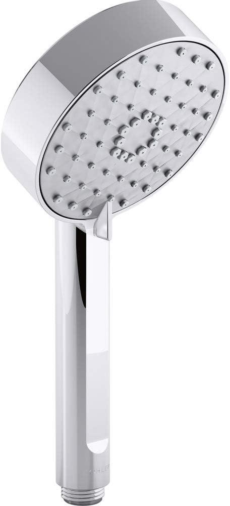 Polished Chrome Multifunction Handheld Showerhead with 3 Spray Settings