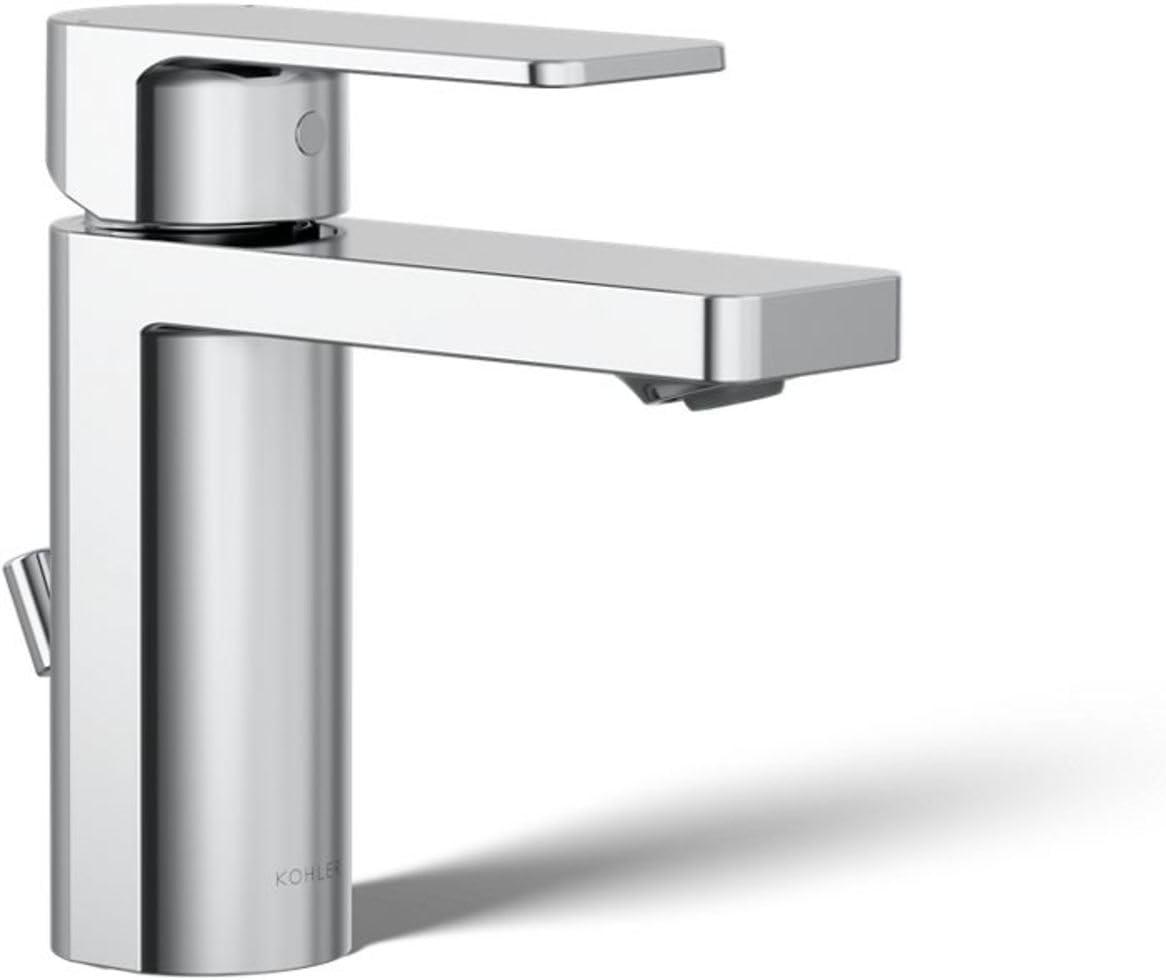 Parallel Single Hole Bathroom Faucet with Drain Assembly