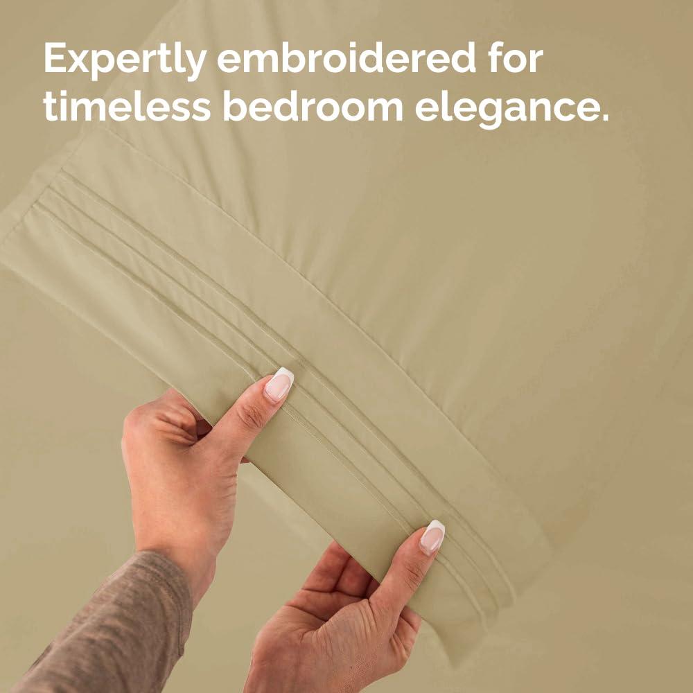 CGK Linens Hotel Quality Microfiber Pillowcase Covers (Set of 2)