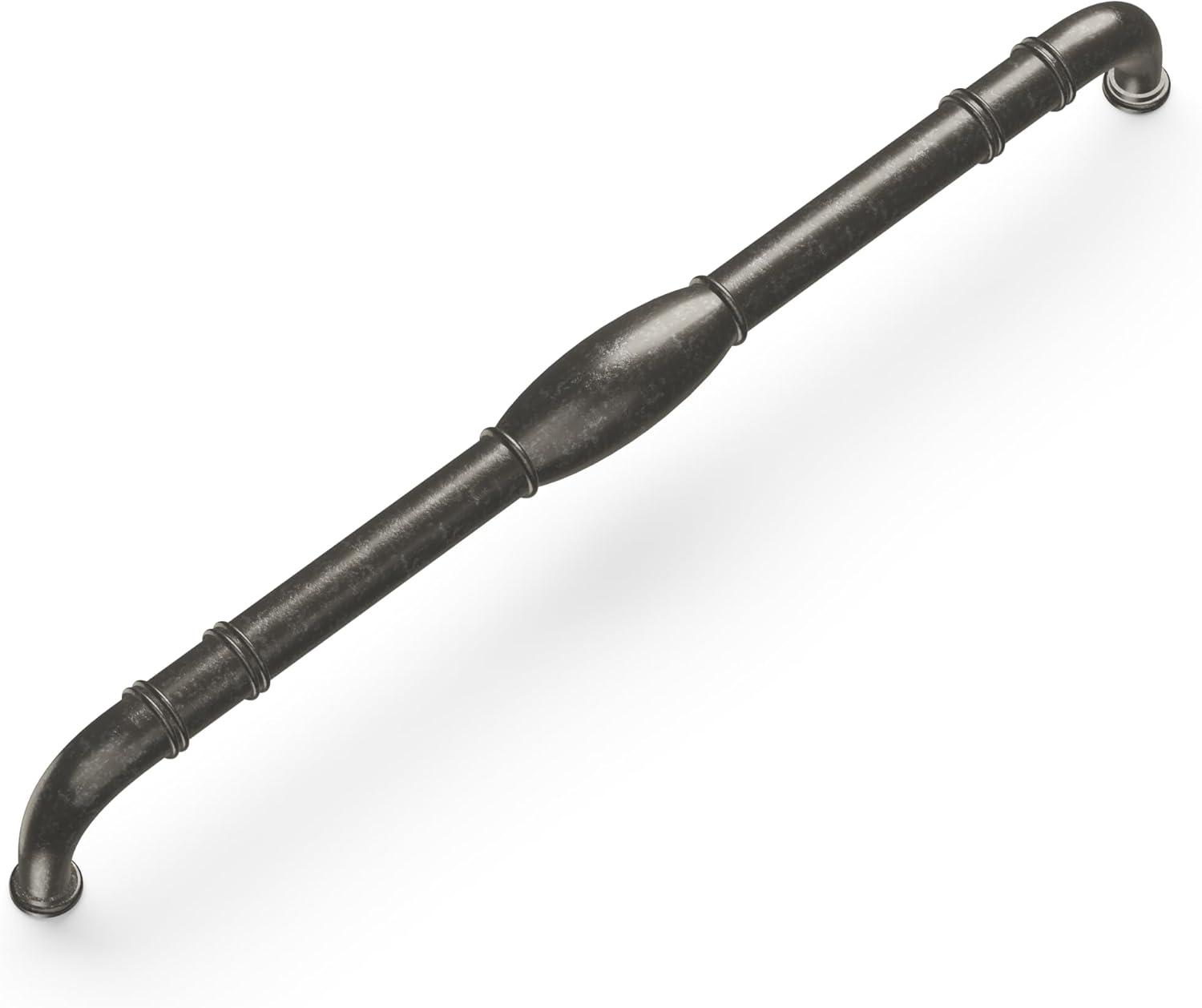 Hickory Hardware Williamsburg Collection Appliance Pull - 18" Center to Center Cabinet Pull Black Nickel Vibed - Farmhouse Hardware for Drawers & Cabinets