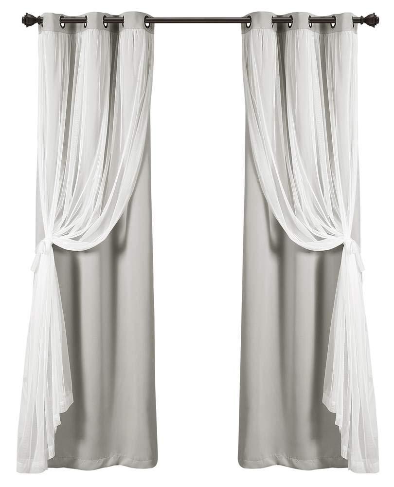 Lush Decor Polyester Blackout Curtain Pair (Set of 2)