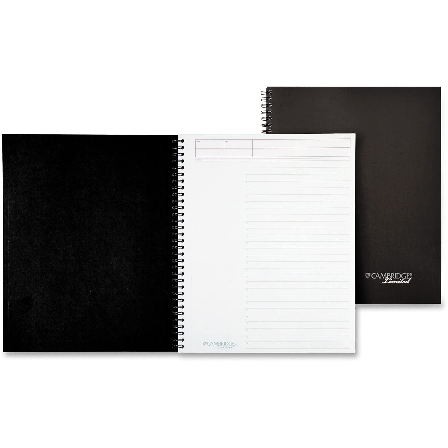 Cambridge Wirebound Business Notebook, Legal Ruled, 8.25" x 11", 80 Sheets, Gray