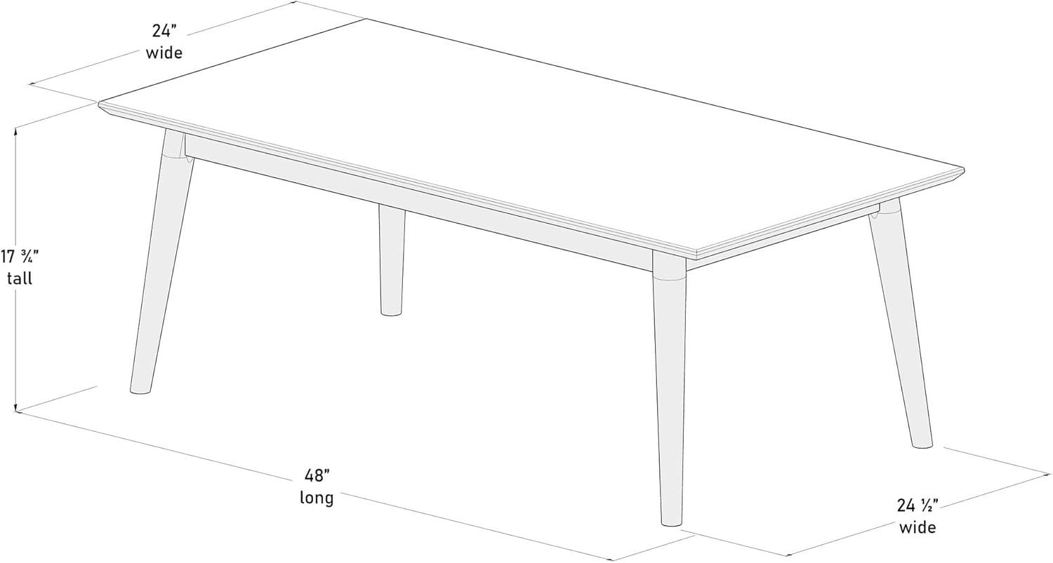 Leaford Solid Wood Single Coffee Table