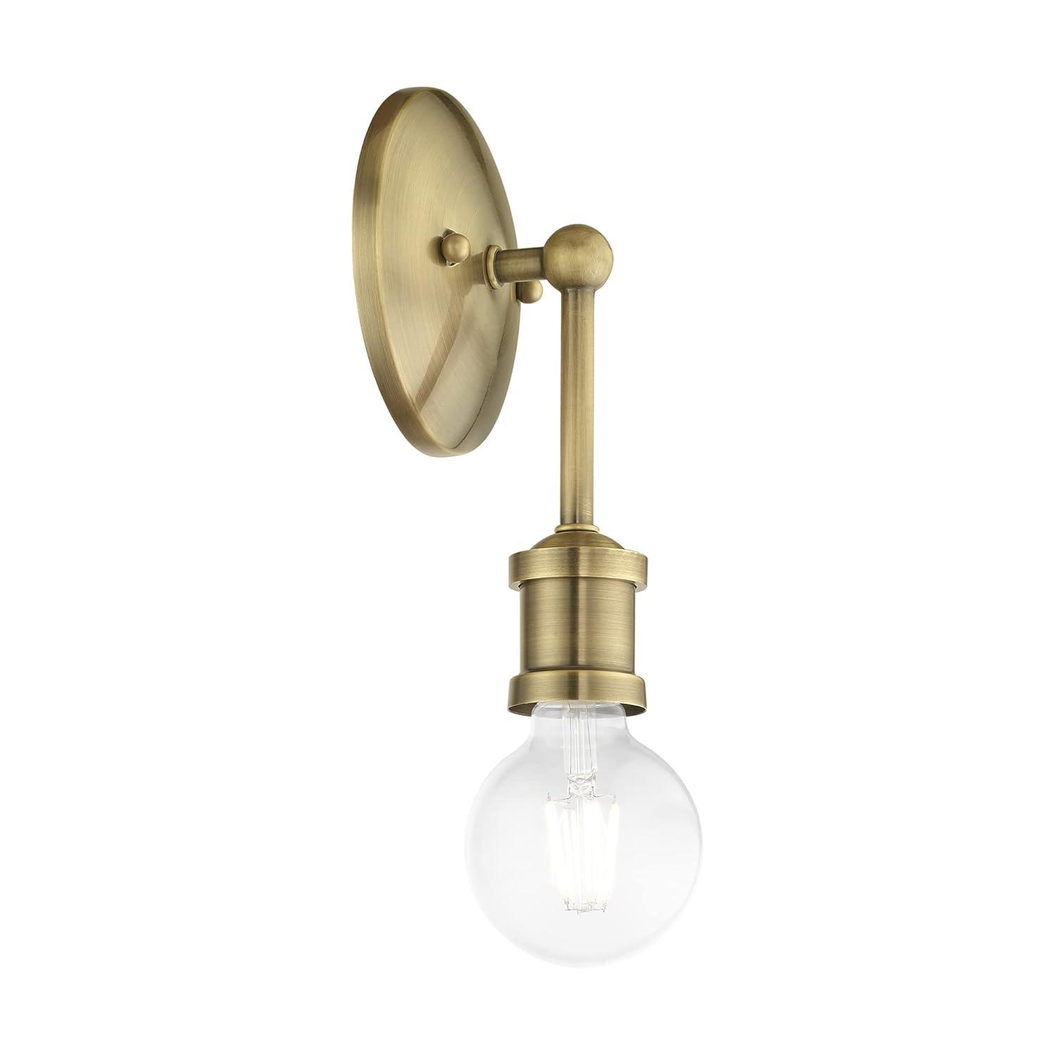 Livex Lighting Lansdale 1 - Light Vanity in  Antique Brass