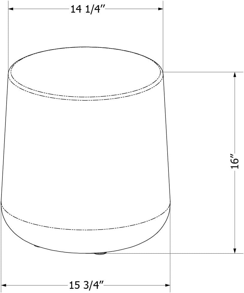 Dalya 15.75'' Plastic / Acrylic Outdoor Side Table