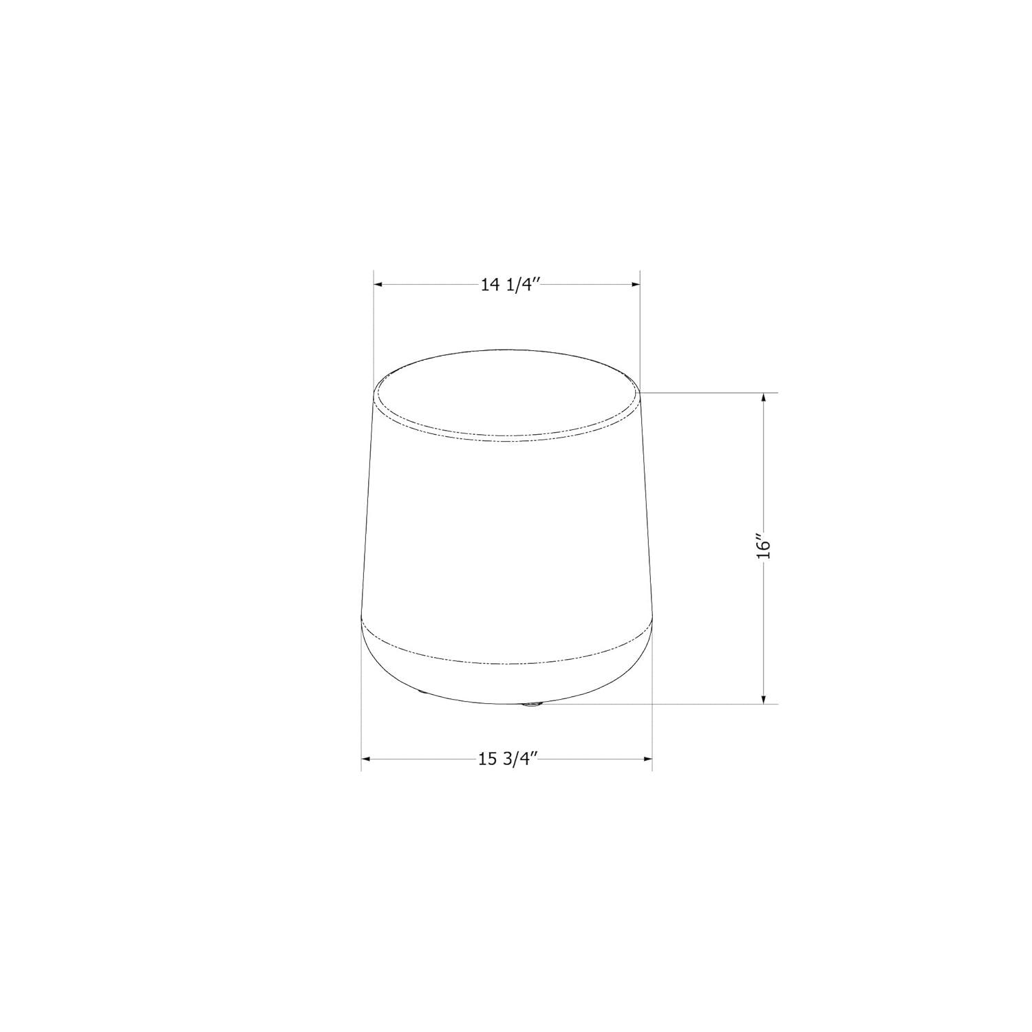 Dalya 15.75'' Plastic / Acrylic Outdoor Side Table