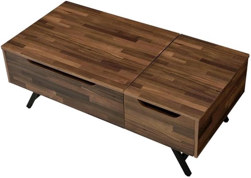 Throm Coffee Table with Lift Top Walnut - Acme Furniture: Metal Frame, Paper Veneer Top, Spot Clean