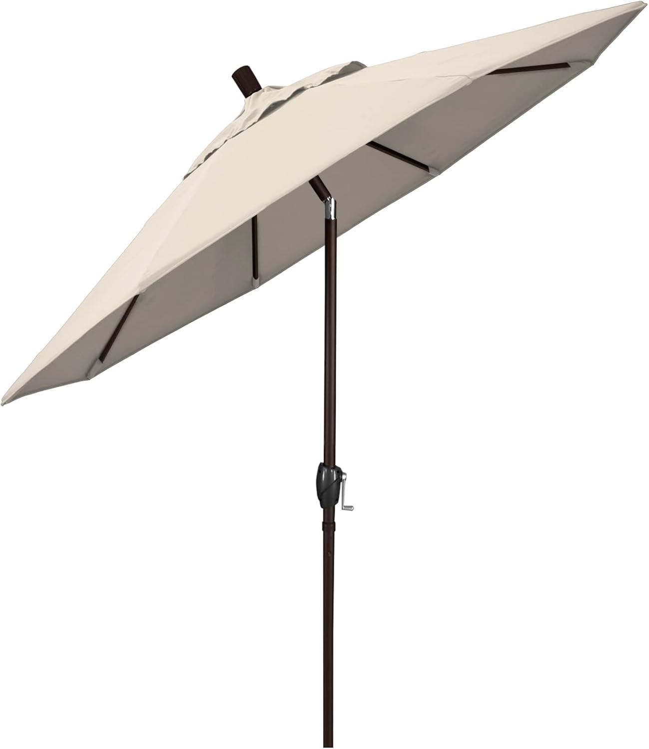 7.5 ft. Bronze Aluminum Market Umbrella with Terrace Sequoia Canopy