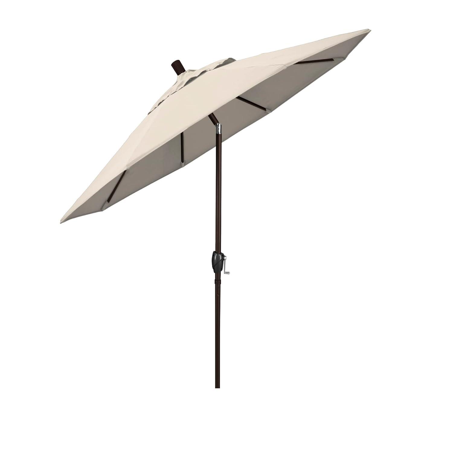 7.5 ft. Bronze Aluminum Market Umbrella with Terrace Sequoia Canopy