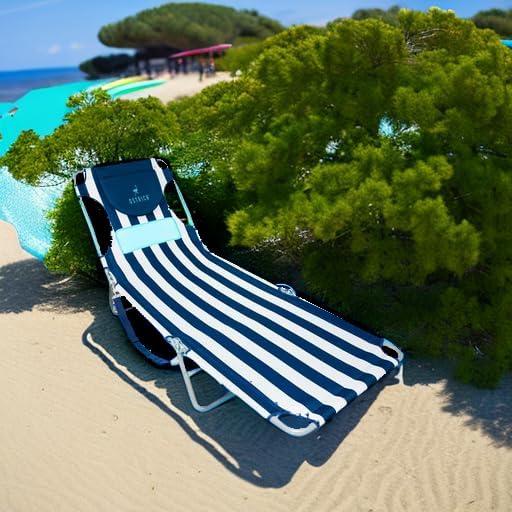 Ostrich Ostrich Chaise Lounge, Portable Facedown Beach Camping Pool Tanning Chair