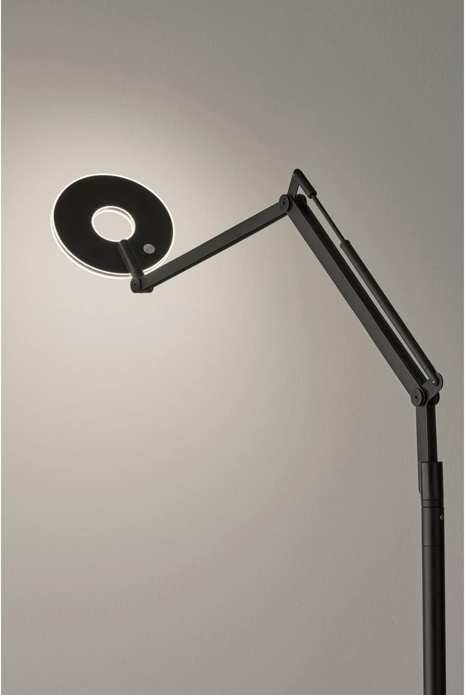 Adesso® Gordon Adjustable LED Floor Lamp, 66-1/2"H, Black