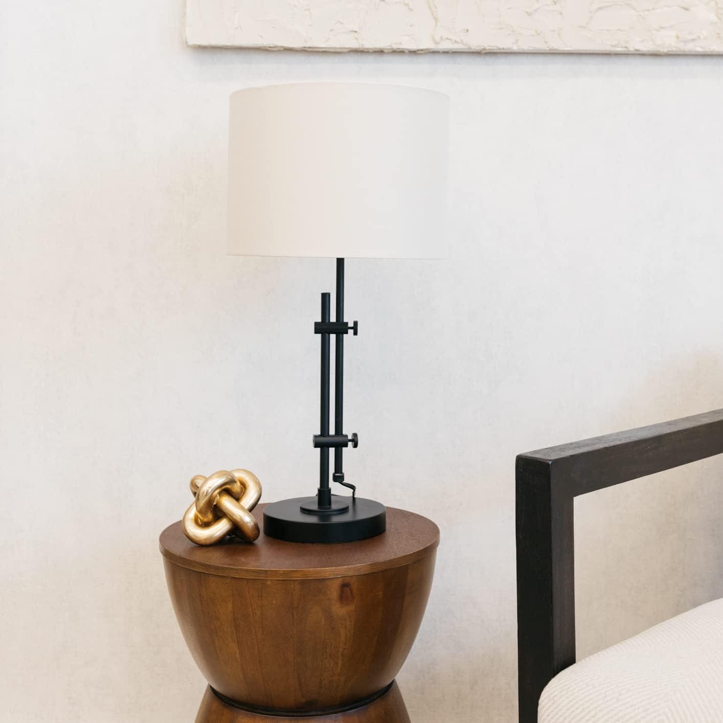 Baronvale Metal Table Lamp Black - Signature Design by Ashley: Adjustable, UL Listed, Modern Decor