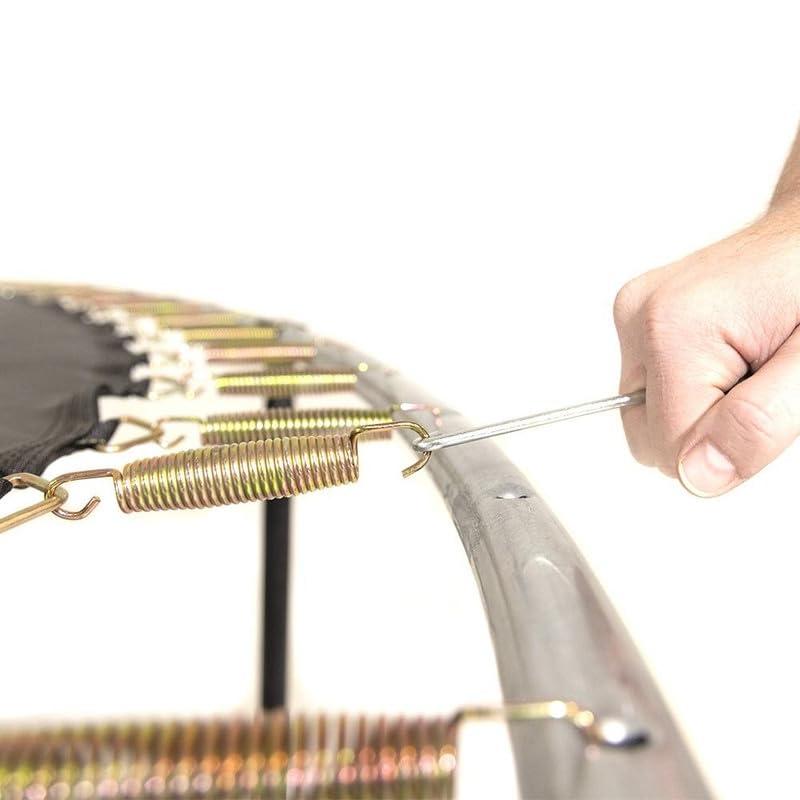 Resortes Universales para Trampolín de 5,35 Pulgadas, Resortes para Trampolín para Exteriores con Tirador de Resortes, Resistentes a la Oxidación, Fáciles de Instalar