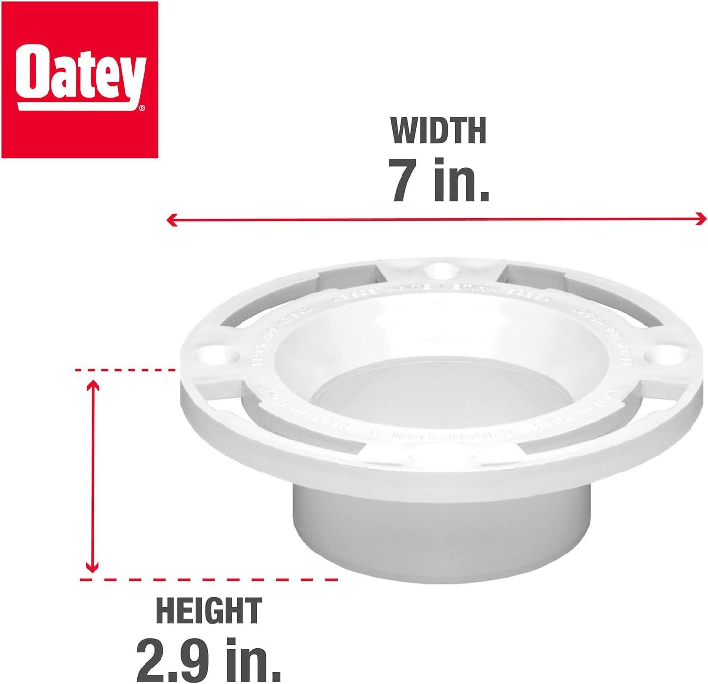 Oatey 43525 Pvc Long Pattern Flange