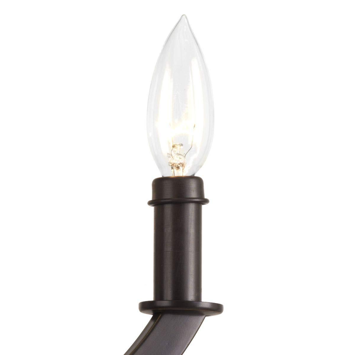 Progress Lighting Equinox 4-Light Foyer Pendant, Steel, Antique Bronze, No Shade