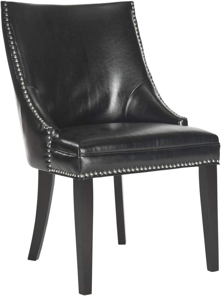 Afton 20"H Side Chair with Nail Heads (Set of 2) - Flat Cream - Safavieh