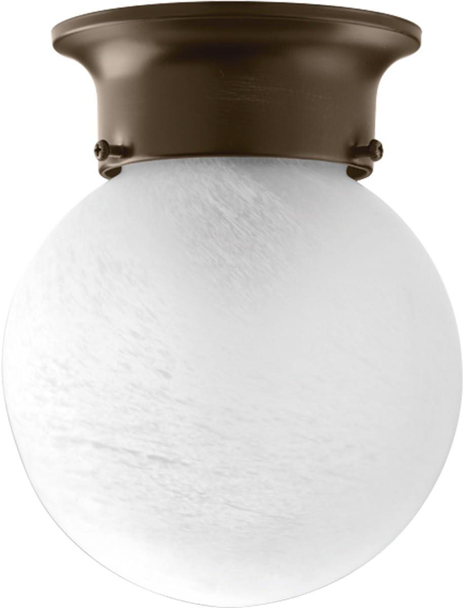 Glass Globes Collection 6" One-Light Close-to-Ceiling