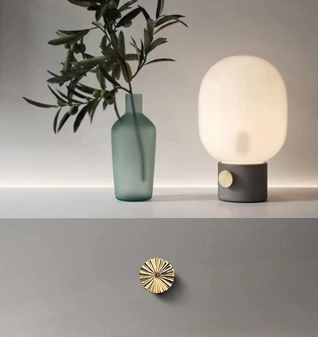 2 Pack Gold Cabinet knobs Kitchen Cabinet Pulls with Vintage Cupboard Drawers Hardware Dresser Drawer Handles Kitchen Cabinet Handles (Single Hole, 2 Pack, Brushed Gold)