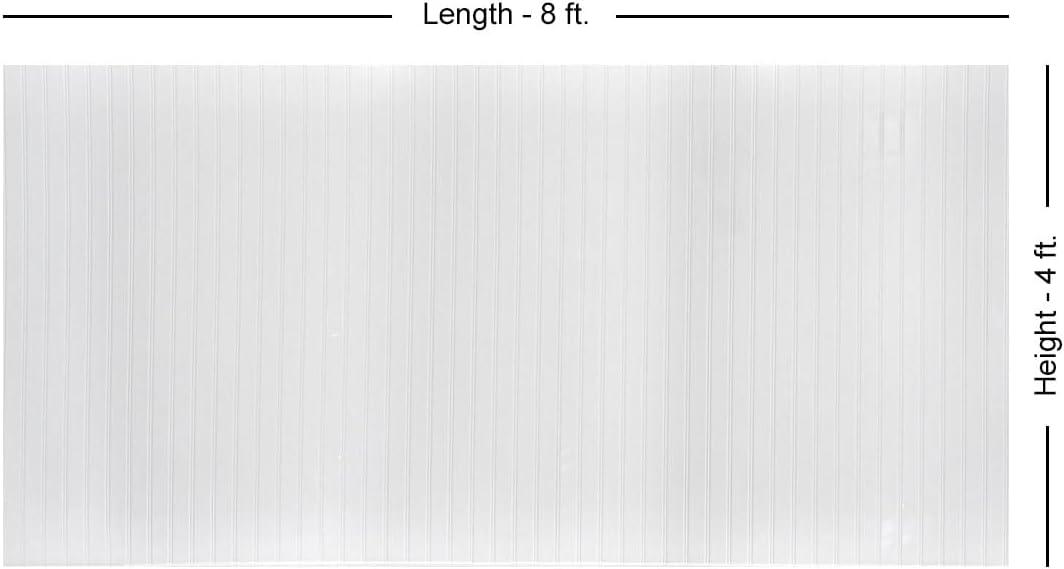 FromPlainToBeautifulInHours Beadboard - MirroFlex Faux Tin 4ft. x 8ft. Glue Up Wainscoting Panels - 96 sq.ft. (Set of 3)