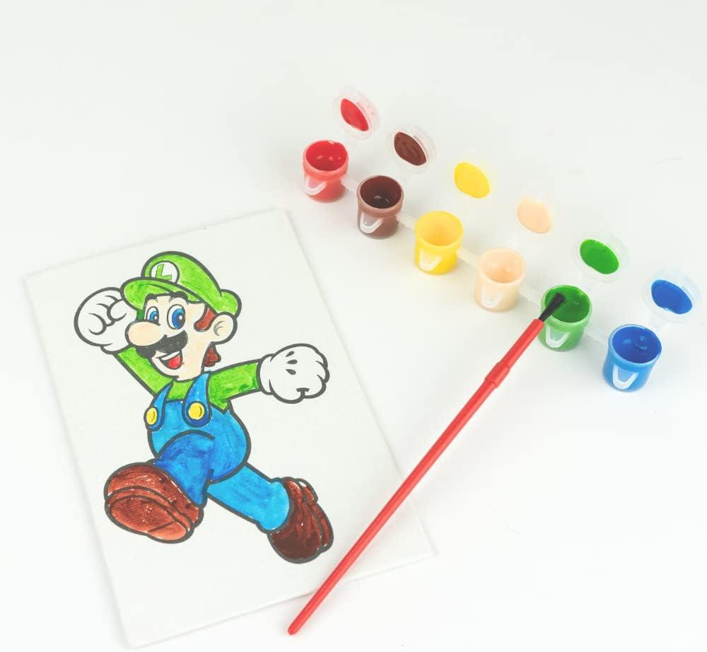 Nintendo Super Mario Canvas Painting Art Kit 3 Piece