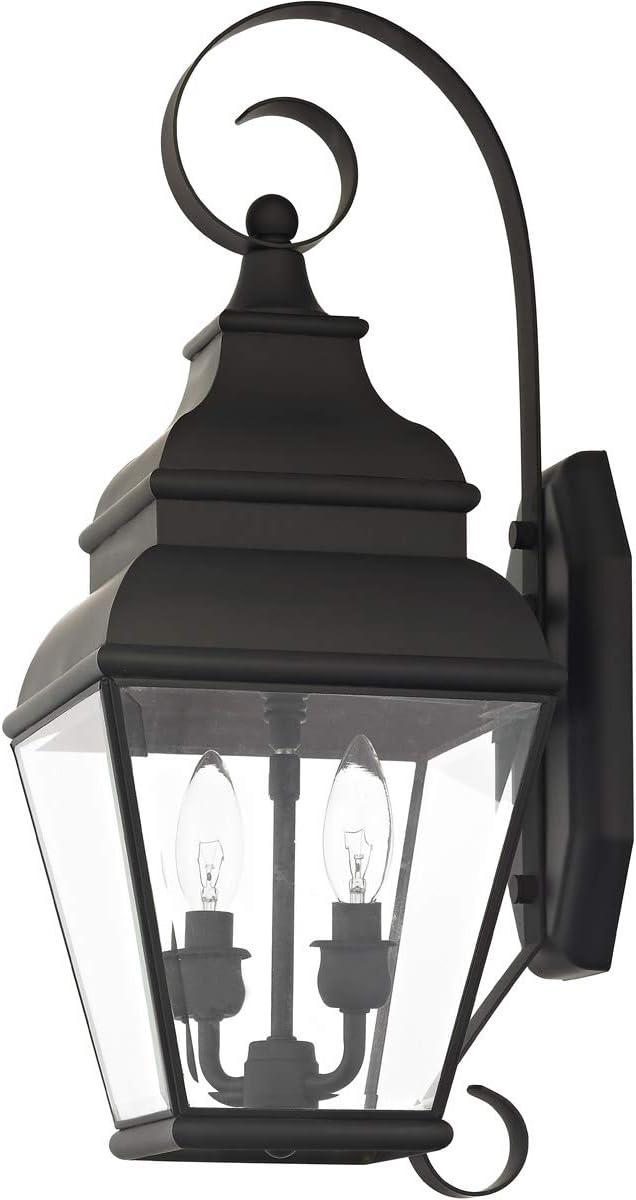 Livex Lighting Exeter 2 - Light Wall Light in  Black