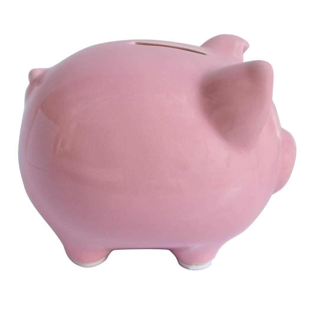 Pink Piggy Banks, Piggy Bank for Girls Boys Kids A New for White Piggy Bank for Boys,Girls,Kids,Adult Coin Bank (Pink)