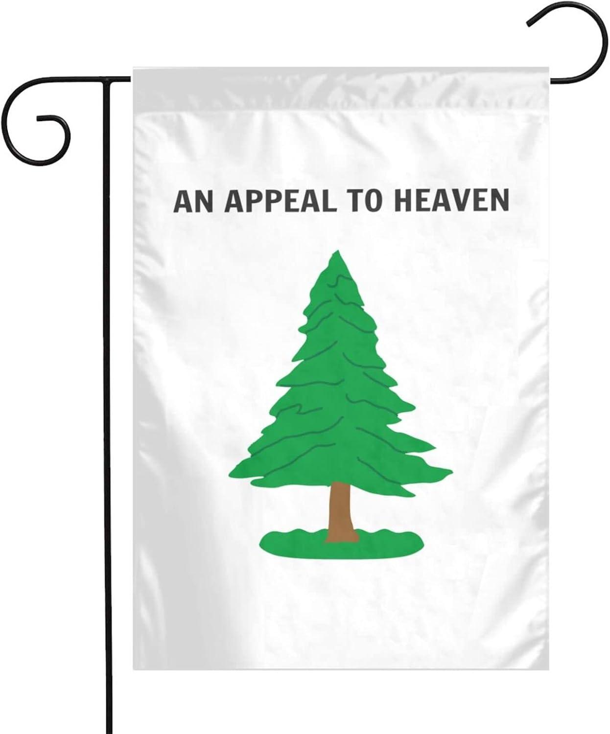 White and Green Patriotic Polyester Garden Flag 12x18 Inch