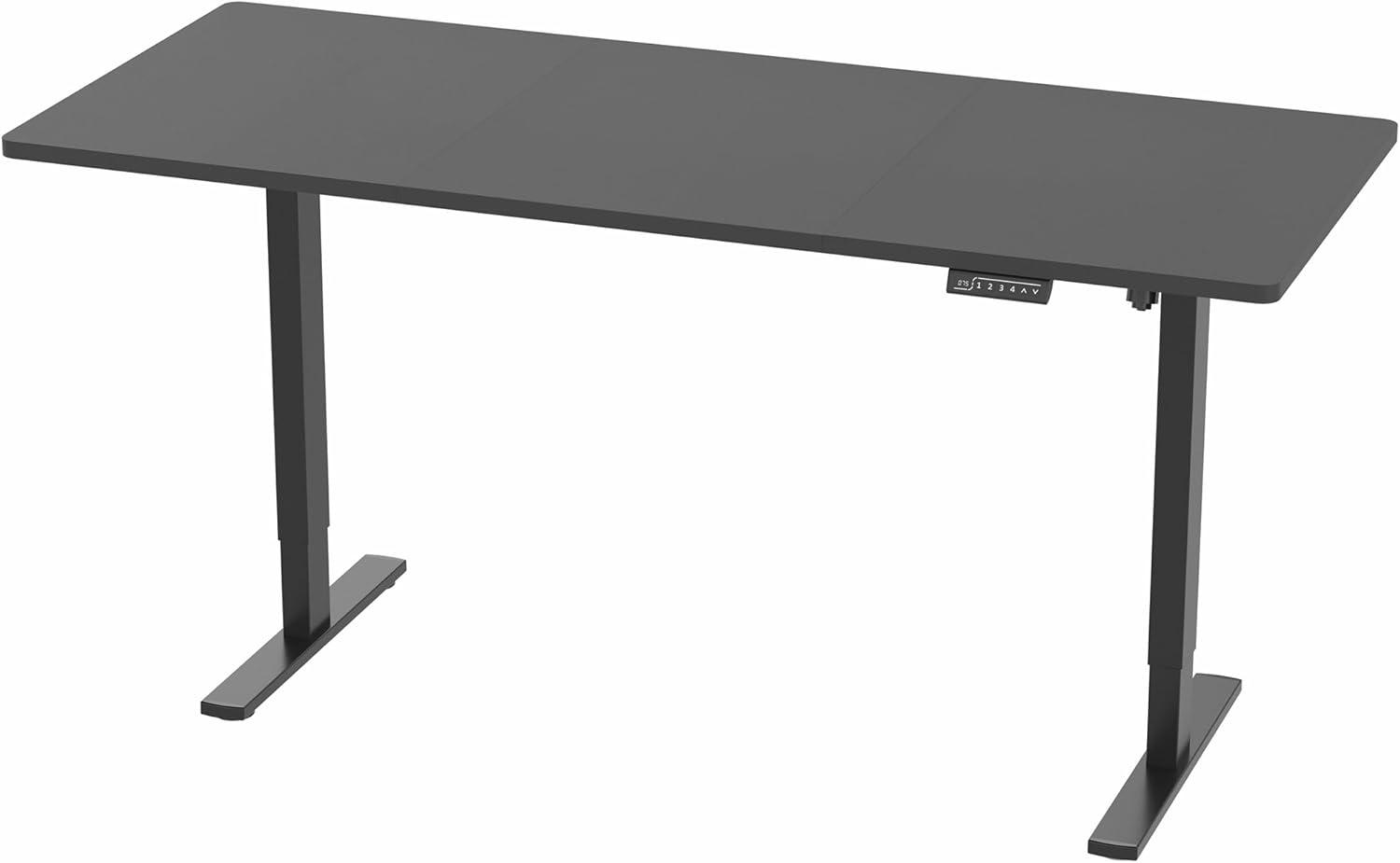 VIVO Single Motor Electric Desk with Push Button Memory Controller