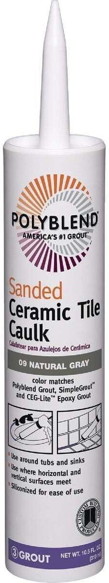 Custom Building Products Polyblend Natural Gray Siliconized Acrylic Caulk 10.5 oz.