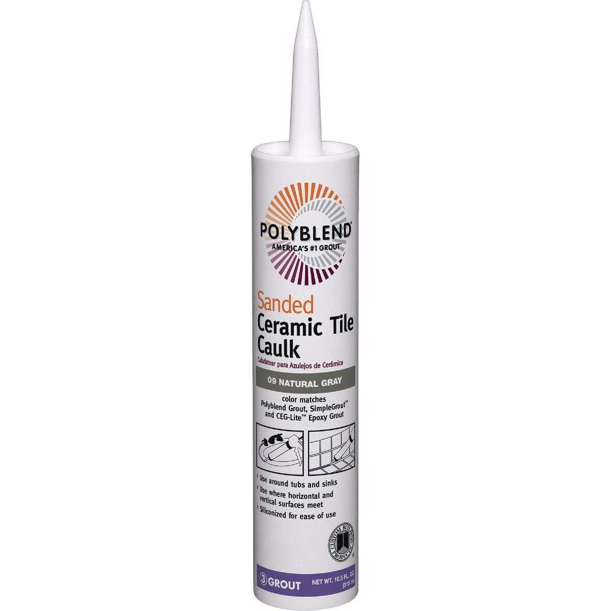 Custom Building Products Polyblend Natural Gray Siliconized Acrylic Caulk 10.5 oz.
