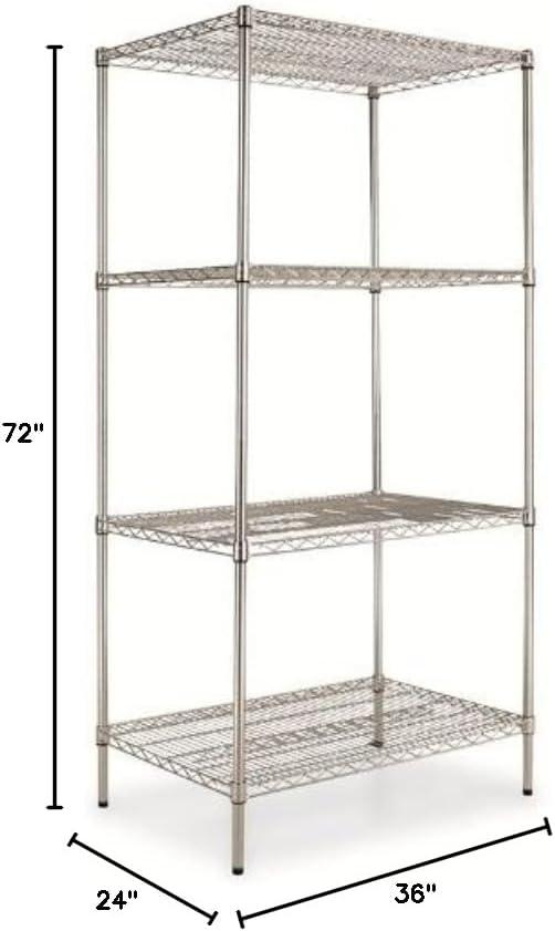 Alera® 36'' W Metal Shelving Unit
