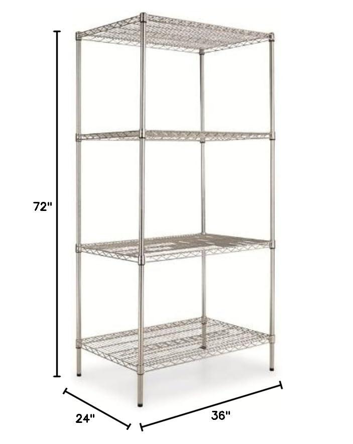 Alera® 36'' W Metal Shelving Unit