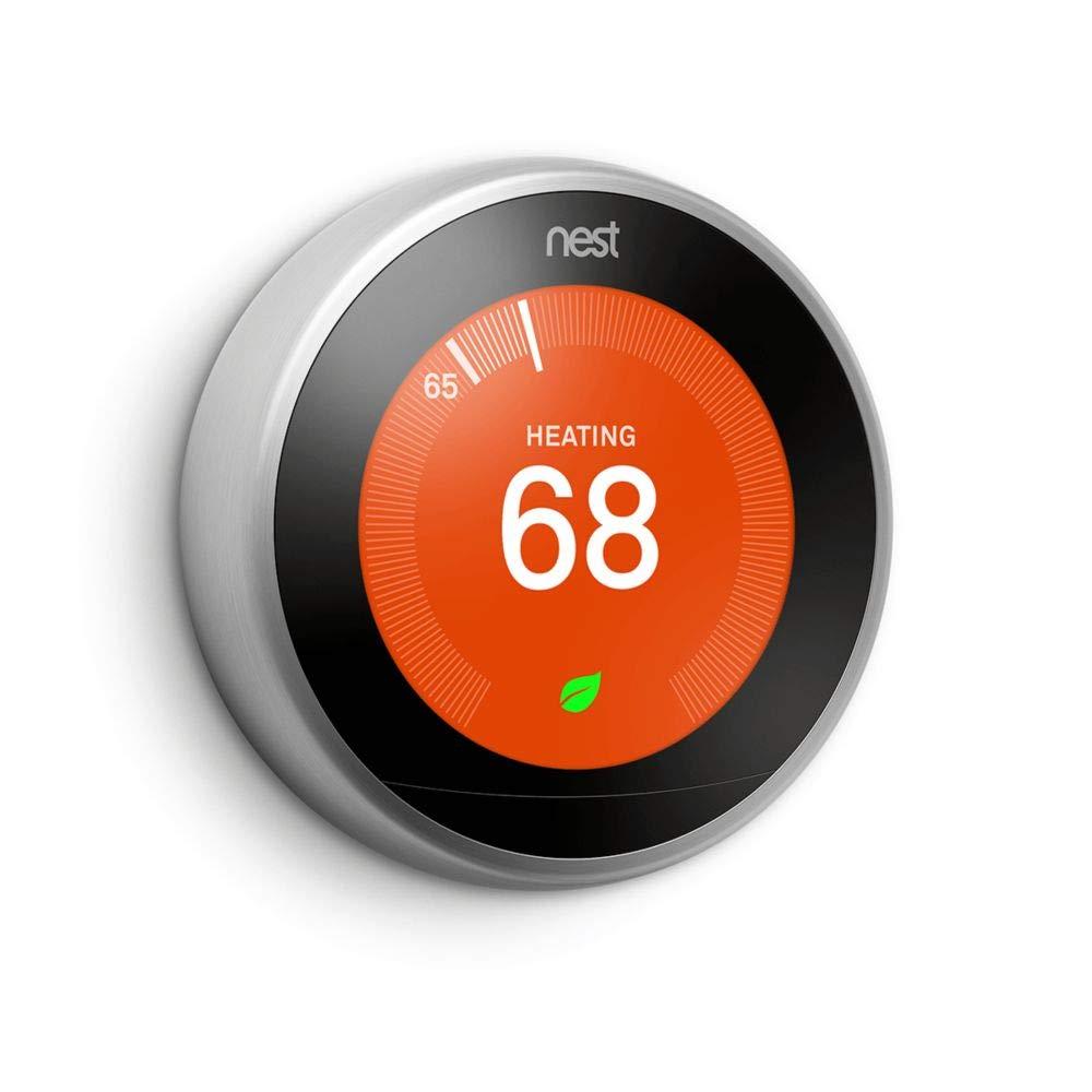 Restored Nest, T3007ES, Learning Thermostat, 3rd generation (Refurbished)