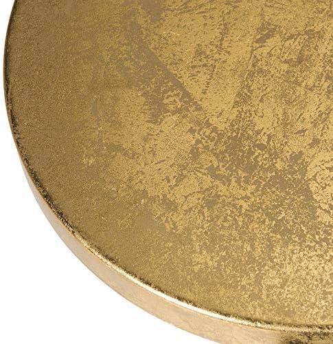 Emery Dipped Gold Leaf Bar Stool - FOX3230 - Red/Gold - Safavieh Couture