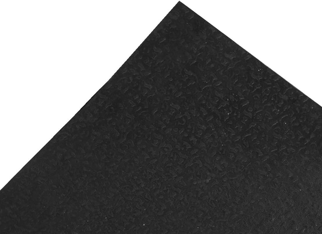 Ottomanson Easy clean, Waterproof Non-Slip Indoor/Outdoor Rubber Doormat, Black