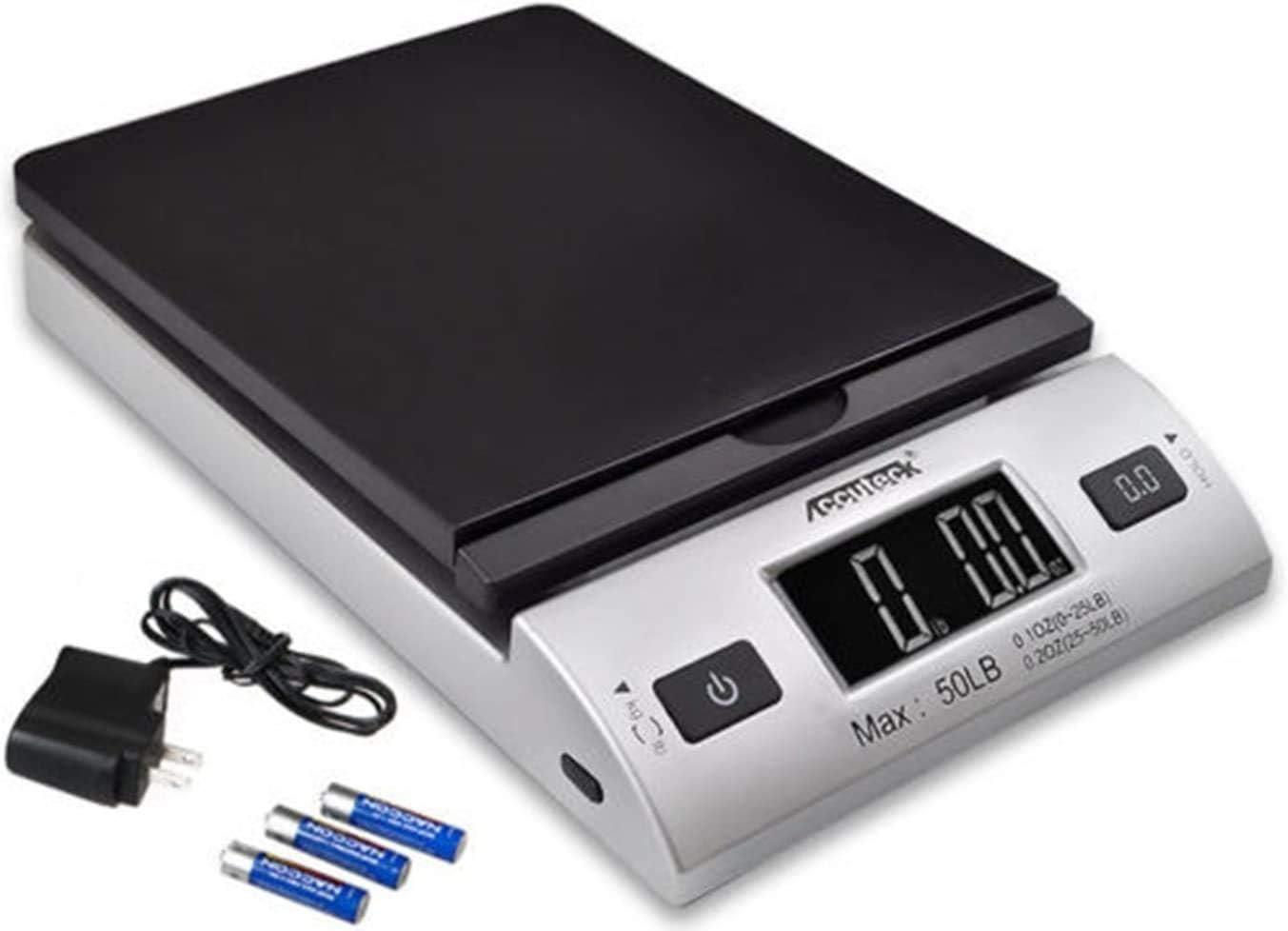 Accuteck 50lb Digital Shipping Postal Scale with Adapter