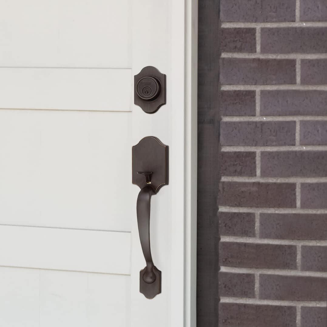 Oil Rubbed Bronze Door Handleset with Deadbolt and Knob