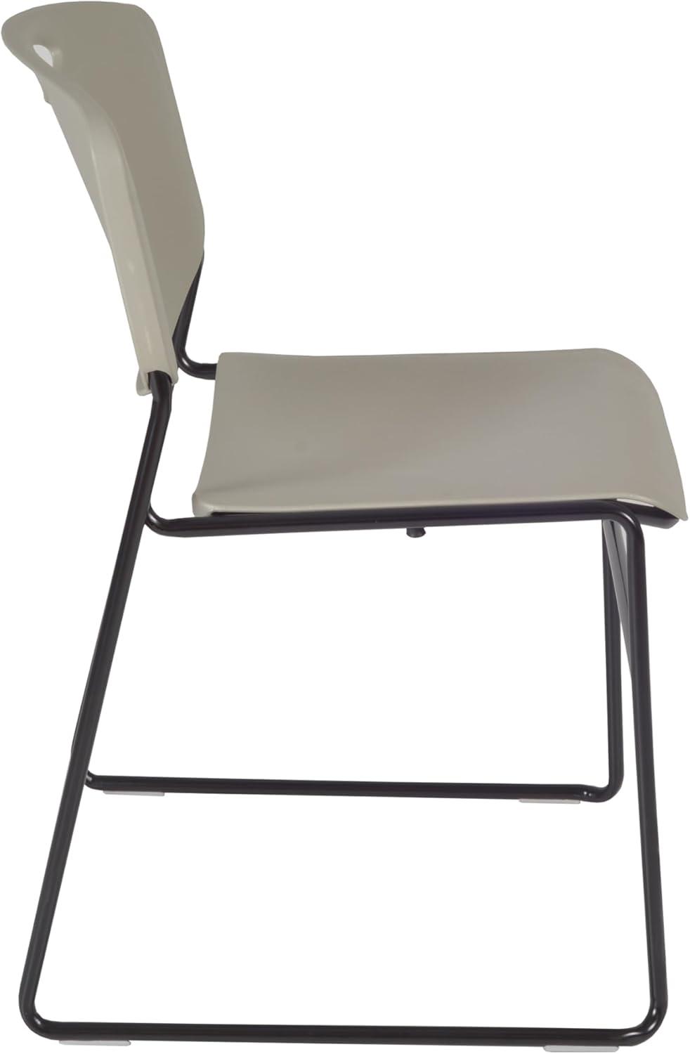 Regency Zeng Ultra Compact Metal Frame Armless Stackable Chair (Set of 8)