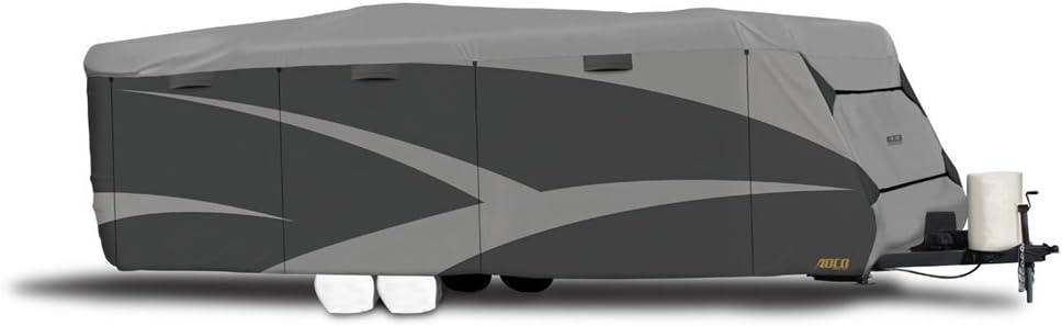 Gray 15' Travel Trailer RV Cover with AquaShed Protection