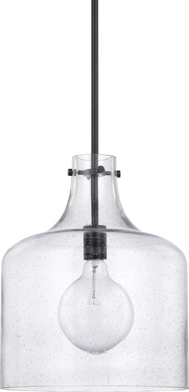 Capital Lighting 325712 1 Light 15" Tall Pendant - Black