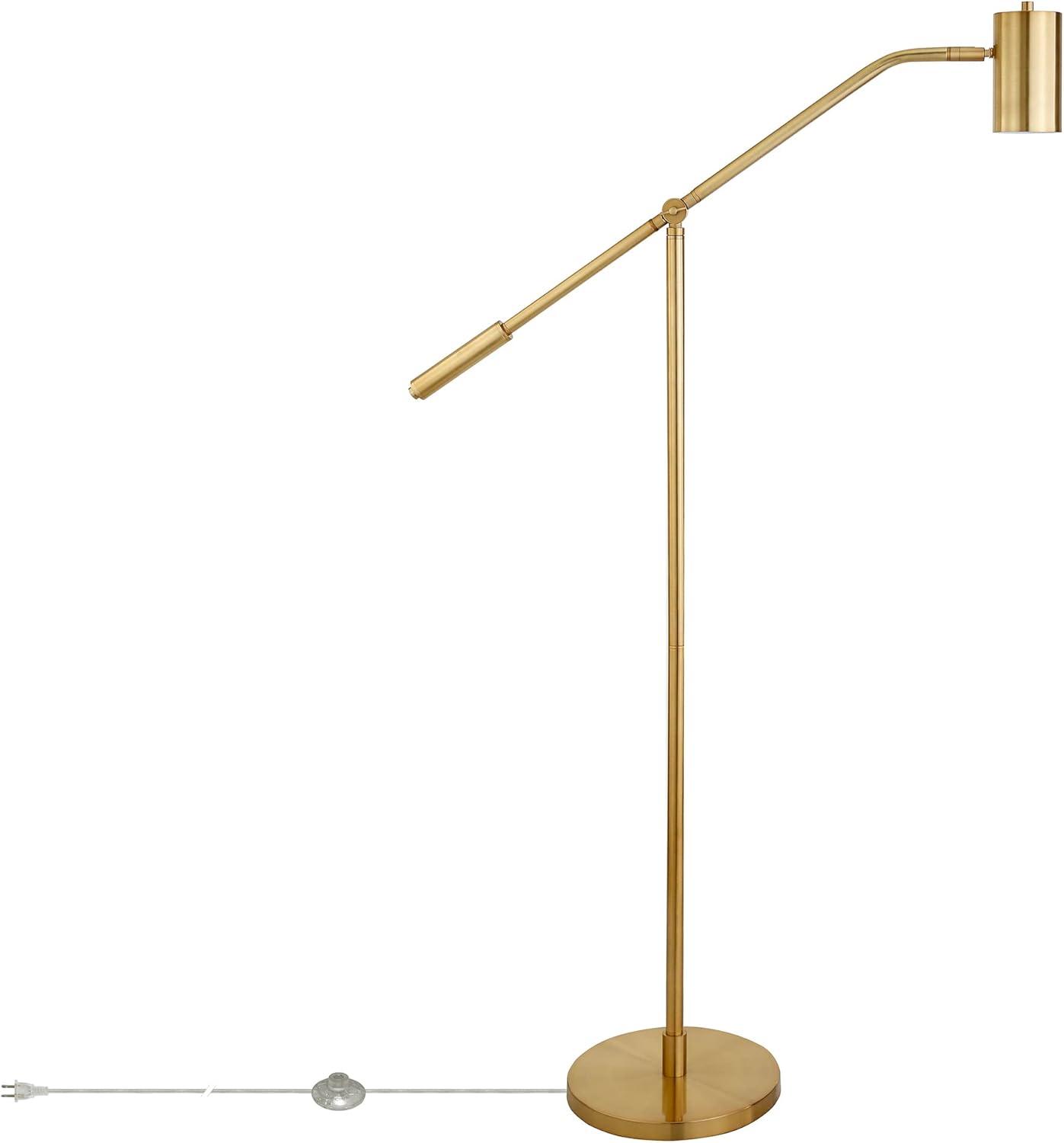 Henn&Hart 12" Brass Metal Floor Lamp